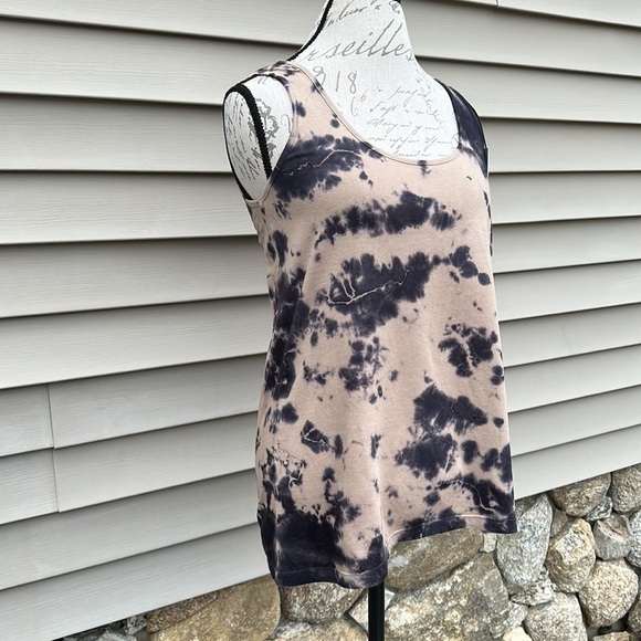 FOR THE REPUBLIC DENIM Tie Dye Cotton Tank Top - Picture 2 of 12